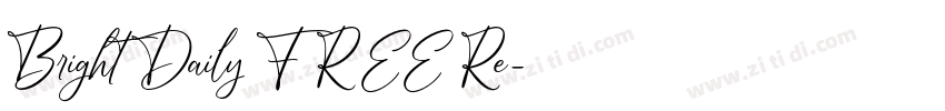 Bright Daily FREE Re字体转换